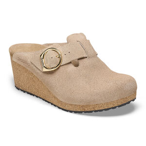 Fanny Ring-Buckle Suede Leather